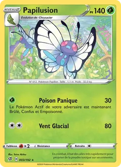 Carte Pokémon Papilusion 3