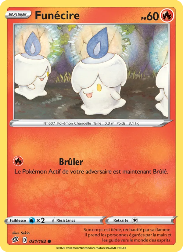 Carte Pokémon Funécire 31/192 de l'extension Clash des Rebelles