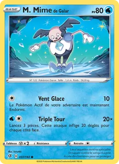 Carte Pokémon M. Mime de Galar 37