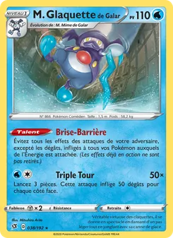 Carte Pokémon M. Glaquette de Galar 38