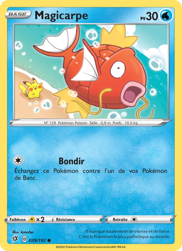 Carte Pokémon Magicarpe 39/192 de l'extension Clash des Rebelles