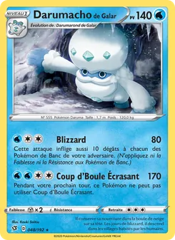 Carte Pokémon Darumacho de Galar 48