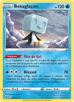 Carte Pokémon Bekaglaçon 54