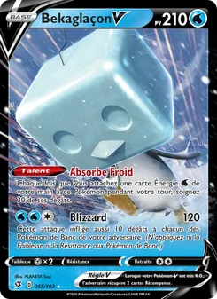 Carte Pokémon Bekaglaçon V 55