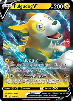 Carte Pokémon Fulgudog V 67