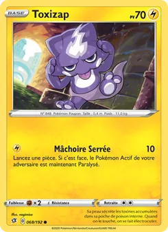 Carte Pokémon Toxizap 68