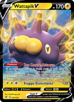 Carte Pokémon Wattapik V 72
