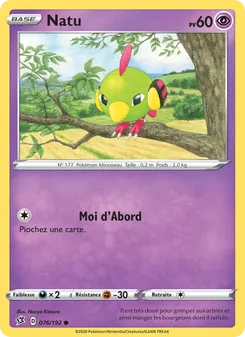 Carte Pokémon Natu 76