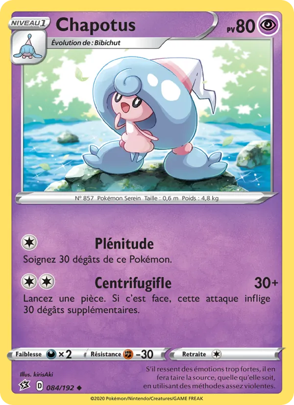 Carte Pokémon Chapotus 84/192 de l'extension Clash des Rebelles