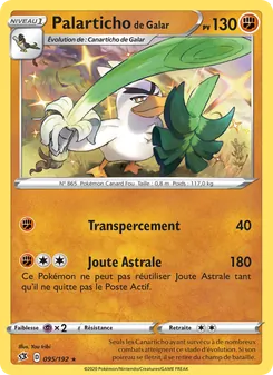 Carte Pokémon Palarticho de Galar 95