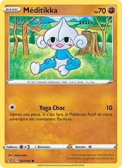 Carte Pokémon Méditikka 97