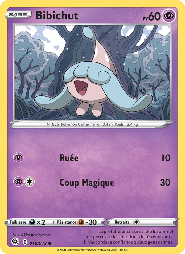 Carte Pokémon Bibichut 18/73 de l'extension La Voie du Maître
