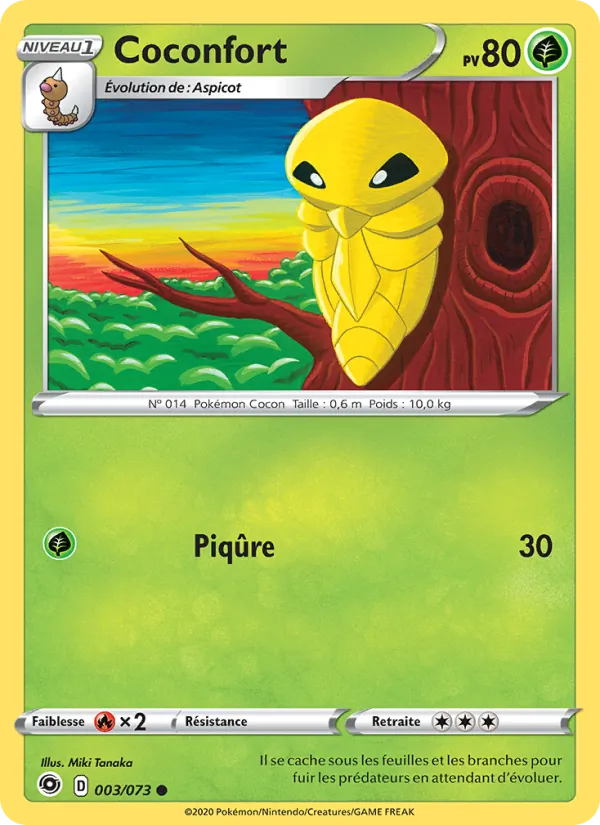 Carte Pokémon Coconfort 3/73 de l'extension La Voie du Maître