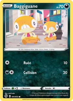 Carte Pokémon Baggiguane 41