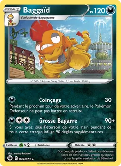 Carte Pokémon Baggaïd 42