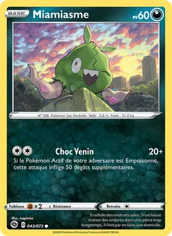 Carte Pokémon Miamiasme 43