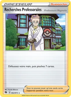 Carte Pokémon Recherches Professorales (Professeure Magnolia) 62