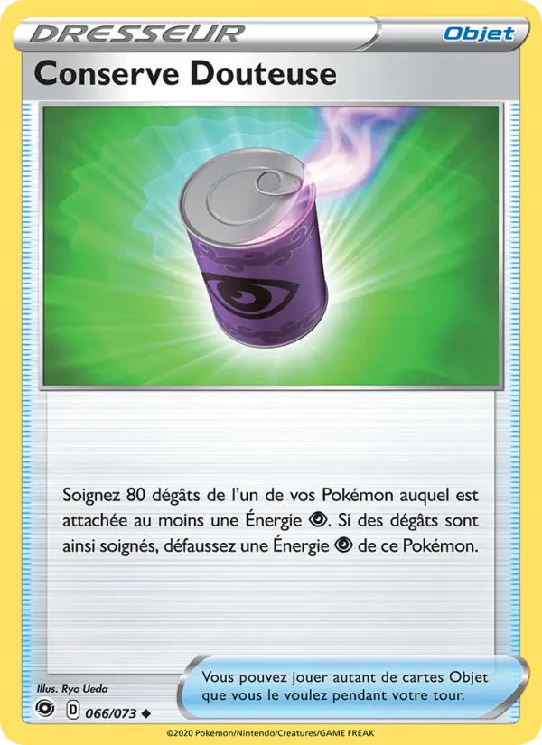 Carte Pokémon Conserve Douteuse 66/73 de l'extension La Voie du Maître