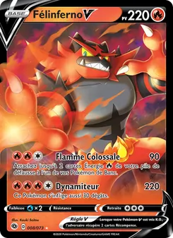 Carte Pokémon Félinferno V 8