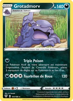 Carte Pokémon Grotadmorv 101 — Ténèbres Embrasées