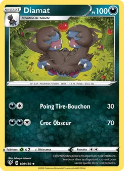 Carte Pokémon Diamat 109 — Ténèbres Embrasées