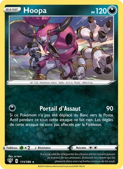 Carte Pokémon Hoopa 111 — Ténèbres Embrasées