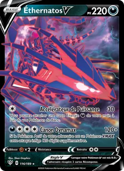 Carte Pokémon Éthernatos V 116 — Ténèbres Embrasées