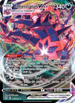 Carte Pokémon Éthernatos VMAX 117 — Ténèbres Embrasées