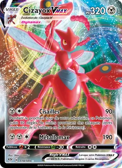 Carte Pokémon Cizayox VMAX 119 — Ténèbres Embrasées