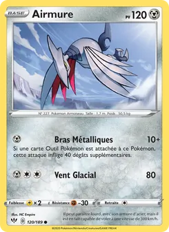 Carte Pokémon Airmure 120 — Ténèbres Embrasées
