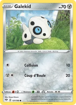 Carte Pokémon Galekid 121 — Ténèbres Embrasées