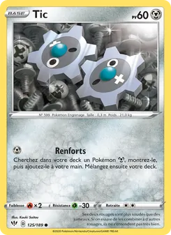 Carte Pokémon Tic 125 — Ténèbres Embrasées