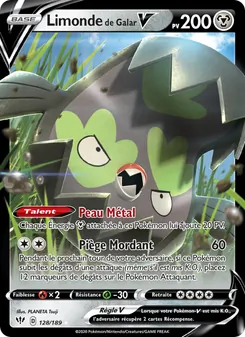 Carte Pokémon Limonde de Galar V 128 — Ténèbres Embrasées