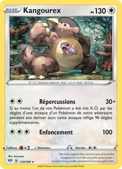 Carte Pokémon Kangourex 133 — Ténèbres Embrasées
