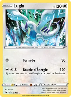 Carte Pokémon Lugia 140 — Ténèbres Embrasées