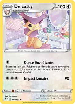 Carte Pokémon Delcatty 142 — Ténèbres Embrasées