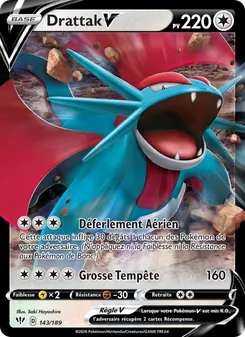 Carte Pokémon Drattak V 143 — Ténèbres Embrasées