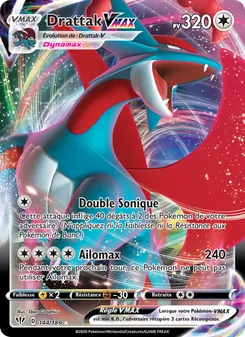 Carte Pokémon Drattak VMAX 144 — Ténèbres Embrasées