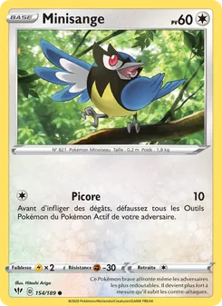 Carte Pokémon Minisange 154 — Ténèbres Embrasées