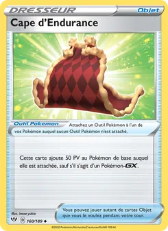 Carte Pokémon Cape d'Endurance 160 — Ténèbres Embrasées