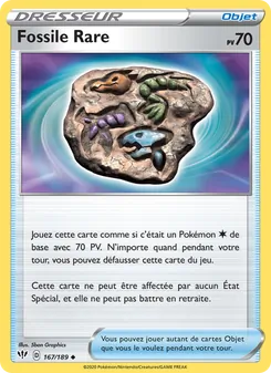 Carte Pokémon Fossile Rare 167 — Ténèbres Embrasées