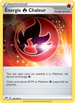Carte Pokémon Énergie Fire Chaleur 174 — Ténèbres Embrasées