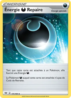Carte Pokémon Énergie Darkness Repaire 175 — Ténèbres Embrasées