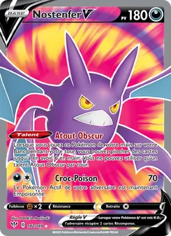 Carte Pokémon Nostenfer V 182 — Ténèbres Embrasées