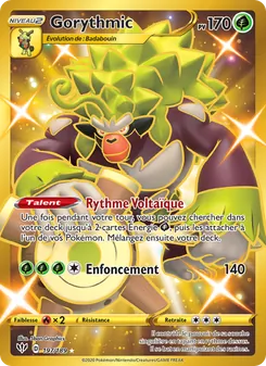 Carte Pokémon Gorythmic 197 — Ténèbres Embrasées