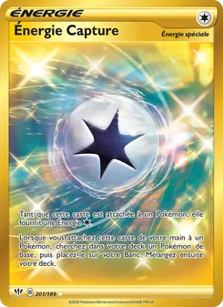 Carte Pokémon Énergie Capture 201 — Ténèbres Embrasées
