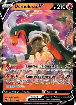 Carte Pokémon Démolosse V 21 — Ténèbres Embrasées