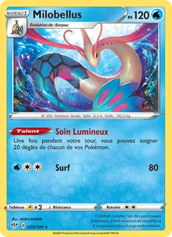 Carte Pokémon Milobellus 39 — Ténèbres Embrasées