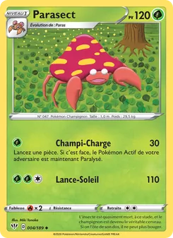 Carte Pokémon Parasect 4 — Ténèbres Embrasées