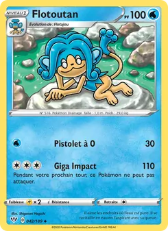 Carte Pokémon Flotoutan 42 — Ténèbres Embrasées
